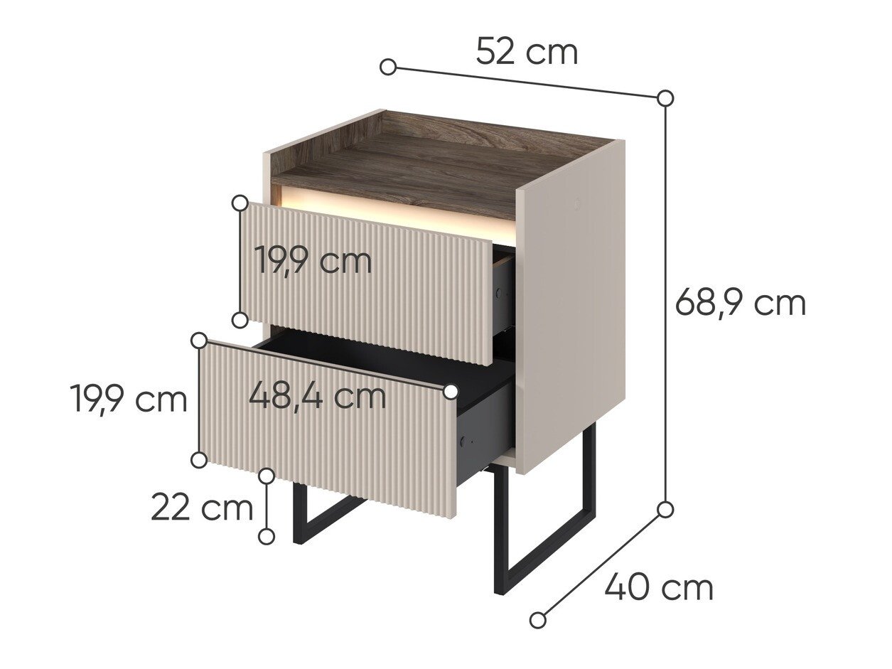 Table de chevet Elbtei 108