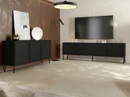 Ensemble de salon Monciru 107 (Noir)