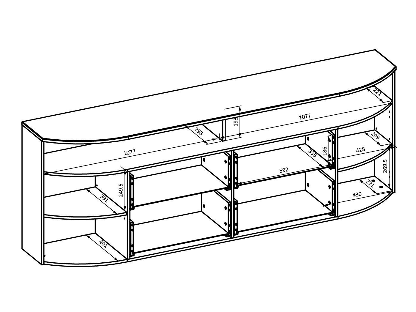 Meuble TV Tenelmo 113