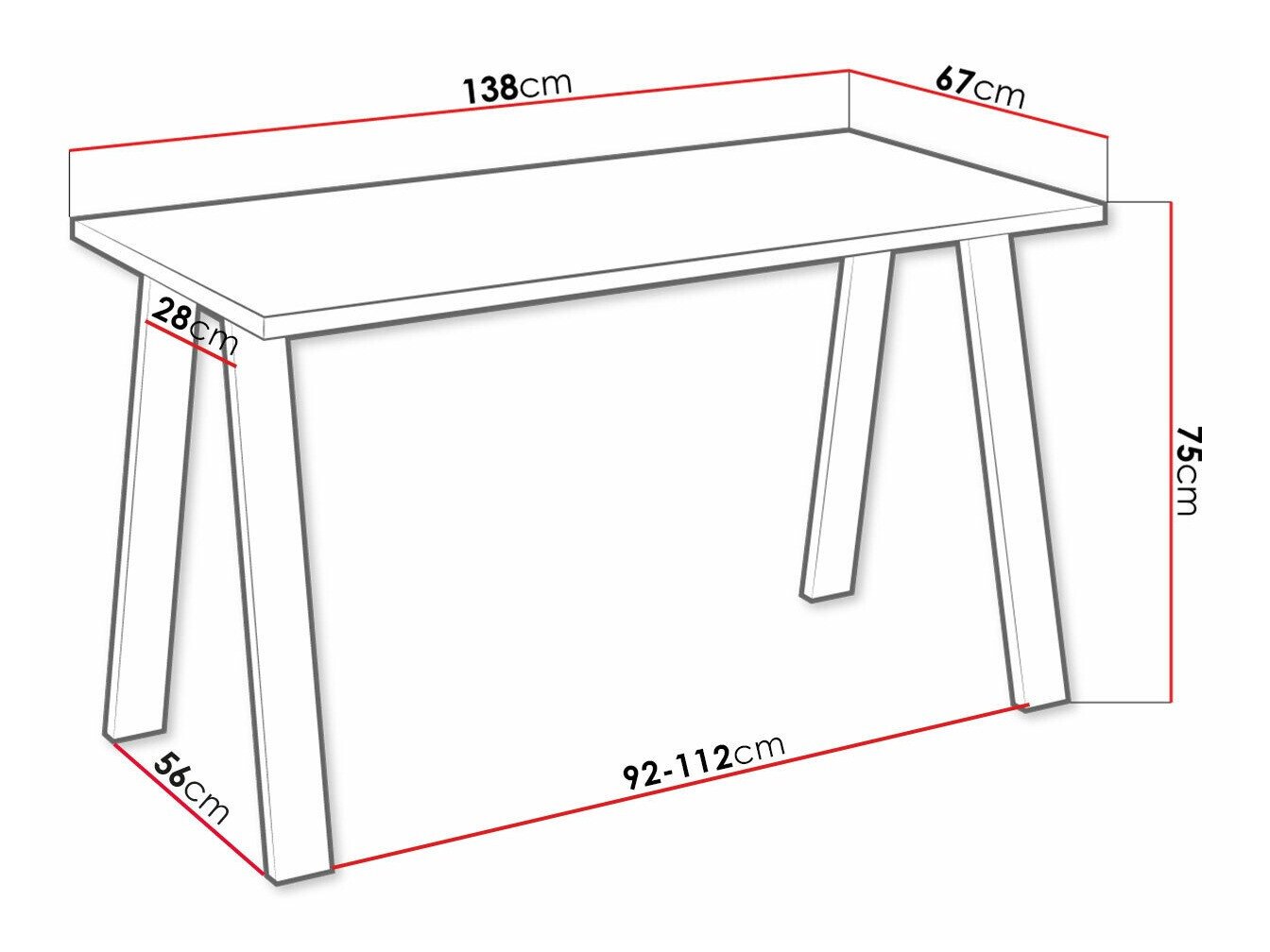 Table Tucson 140 (Chêne Artisan)