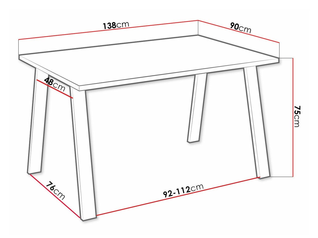Table Tucson 141 (Blanc)