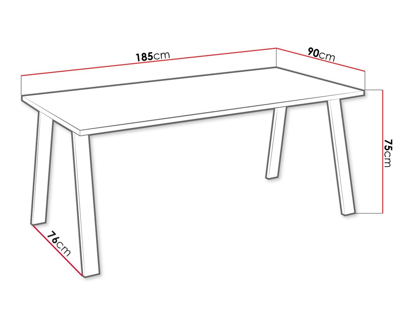 Table Tucson 143 (Blanc)
