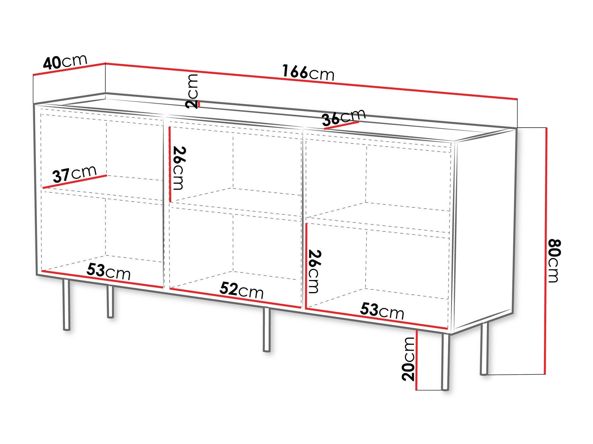 Buffet Mortali 100 (Blanc)