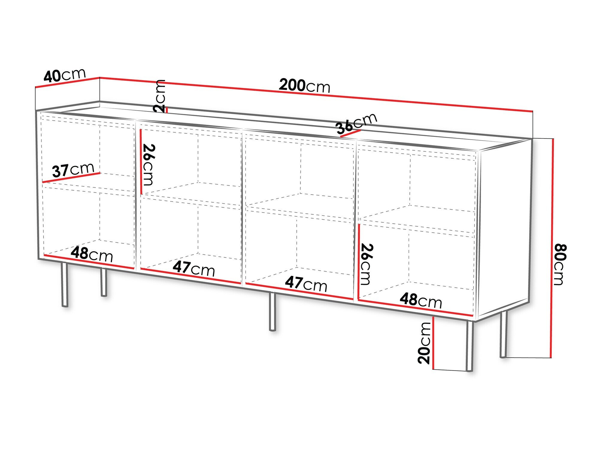 Buffet Sillen I (Blanc)
