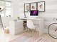 Bureau d'angle Kingston 130 (Blanc)