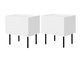 Ensemble de tables de chevet Sillen (Blanc)