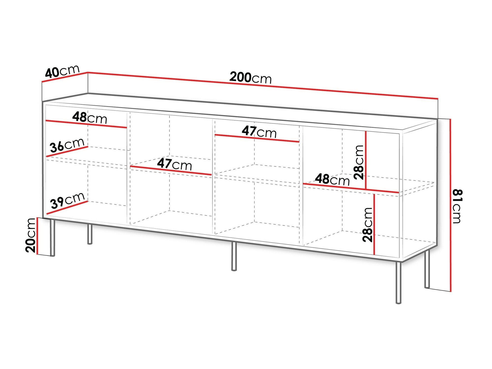 Buffet Flosoru 102 (Noir)