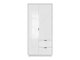 Armoire Fivale 105 (Blanc brillant + Blanc)