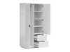 Armoire Fivale 105 (Blanc brillant + Blanc)