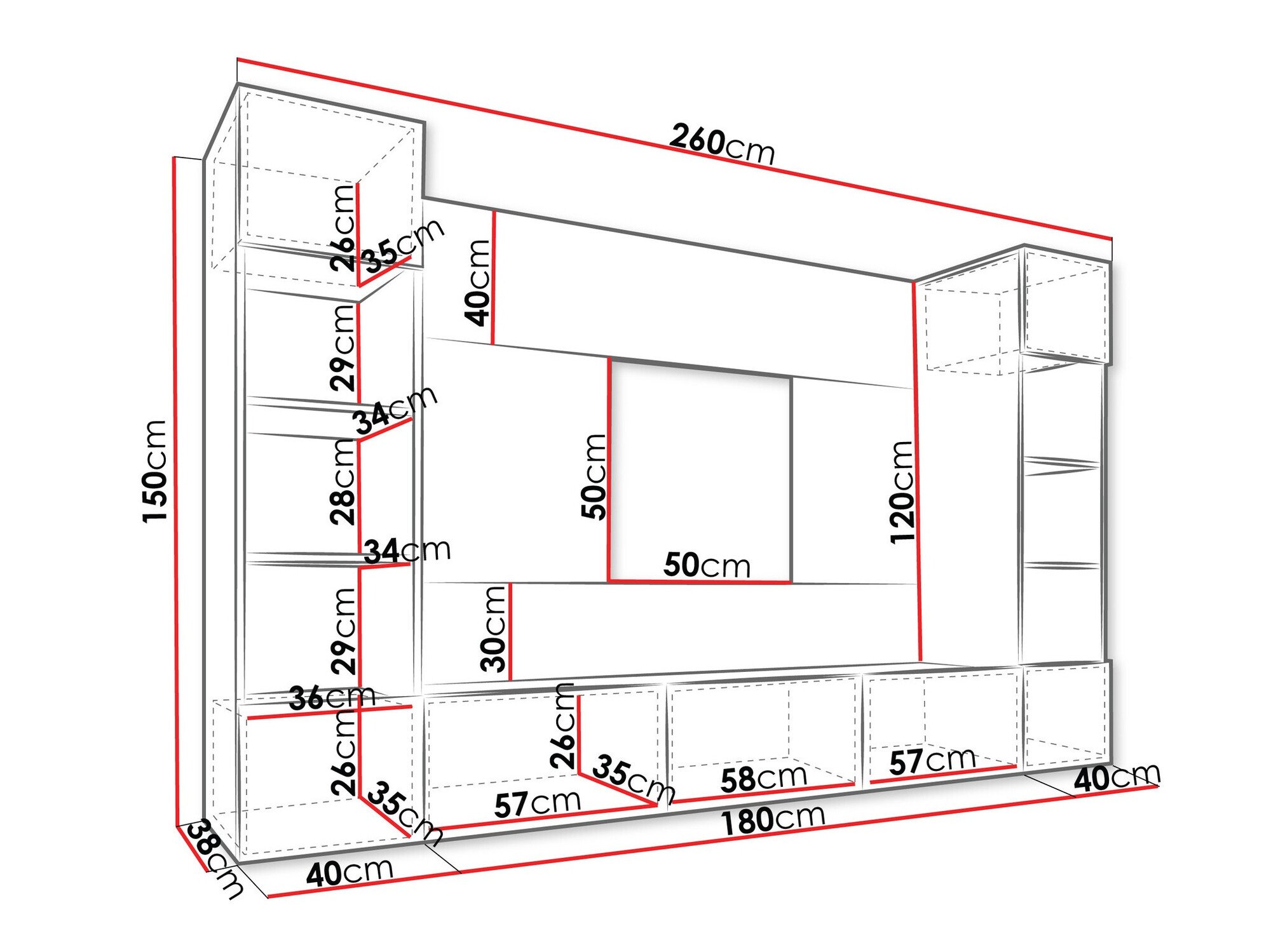 Ensemble de salon Comfivo 368 (Blanc + Marbre blanc)