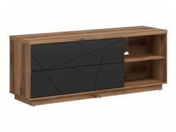 Meuble TV Fivale 104 (Chêne delano foncé + Noir mat)
