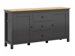 Commode Sordoro 101 (Graphite + Chêne Artisan)