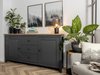 Commode Sordoro 101 (Graphite + Chêne Artisan)