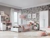 Table de chevet Velferi 117 (Blanc + Rose)