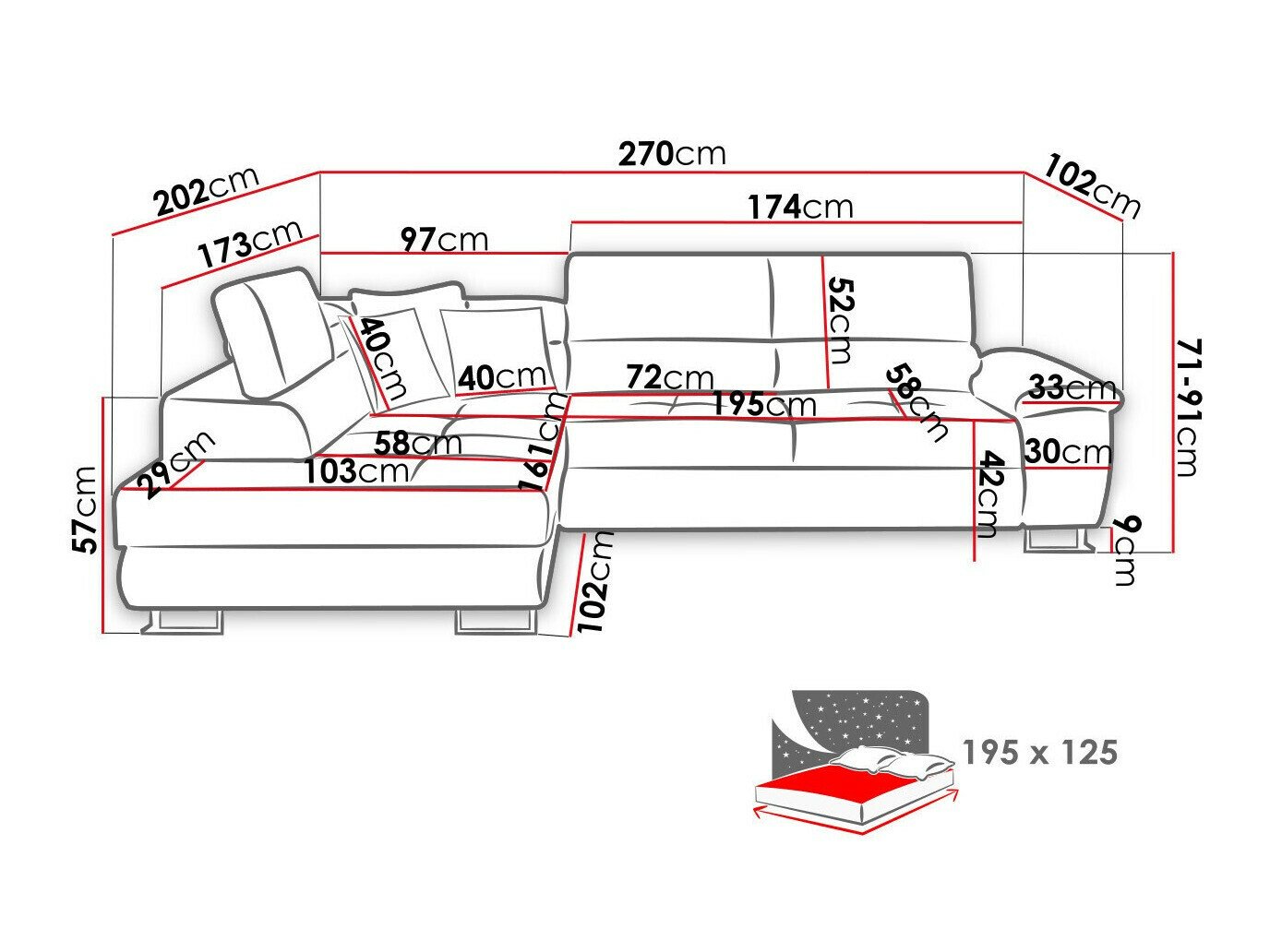 Canapé d'angle Comfivo Ruta VII (Abriamo 03)