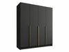 Armoire Closico 192 (Noir + Doré)