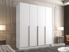 Armoire Closico Navor I (Blanc + Doré)