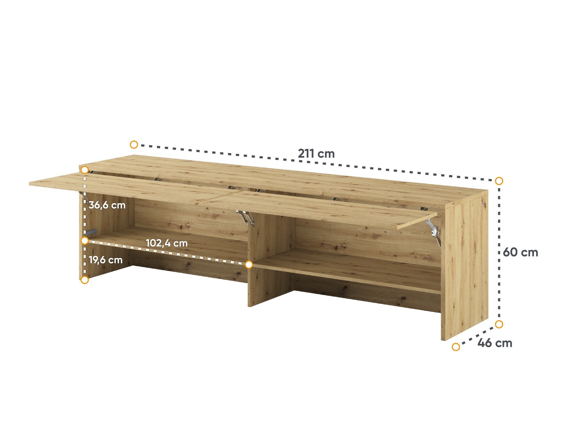 Buffet Concept Pro Lenart III (Chêne Artisan)
