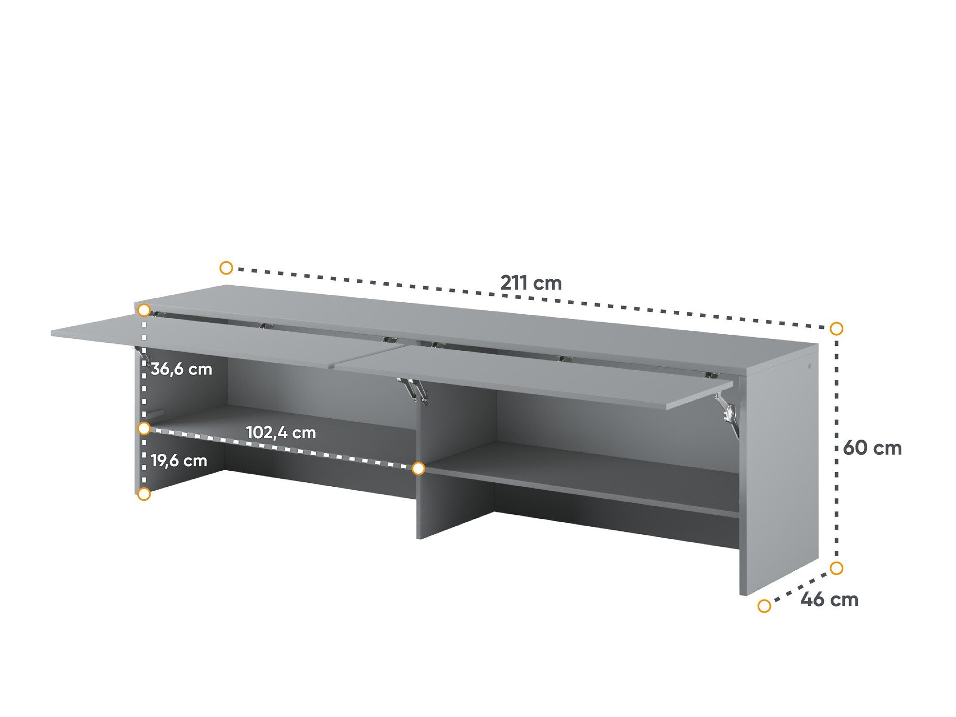 Buffet Concept Pro Lenart Levfere 118 (Gris)