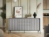 Commode Fernolu 100 (Gris + Noir)