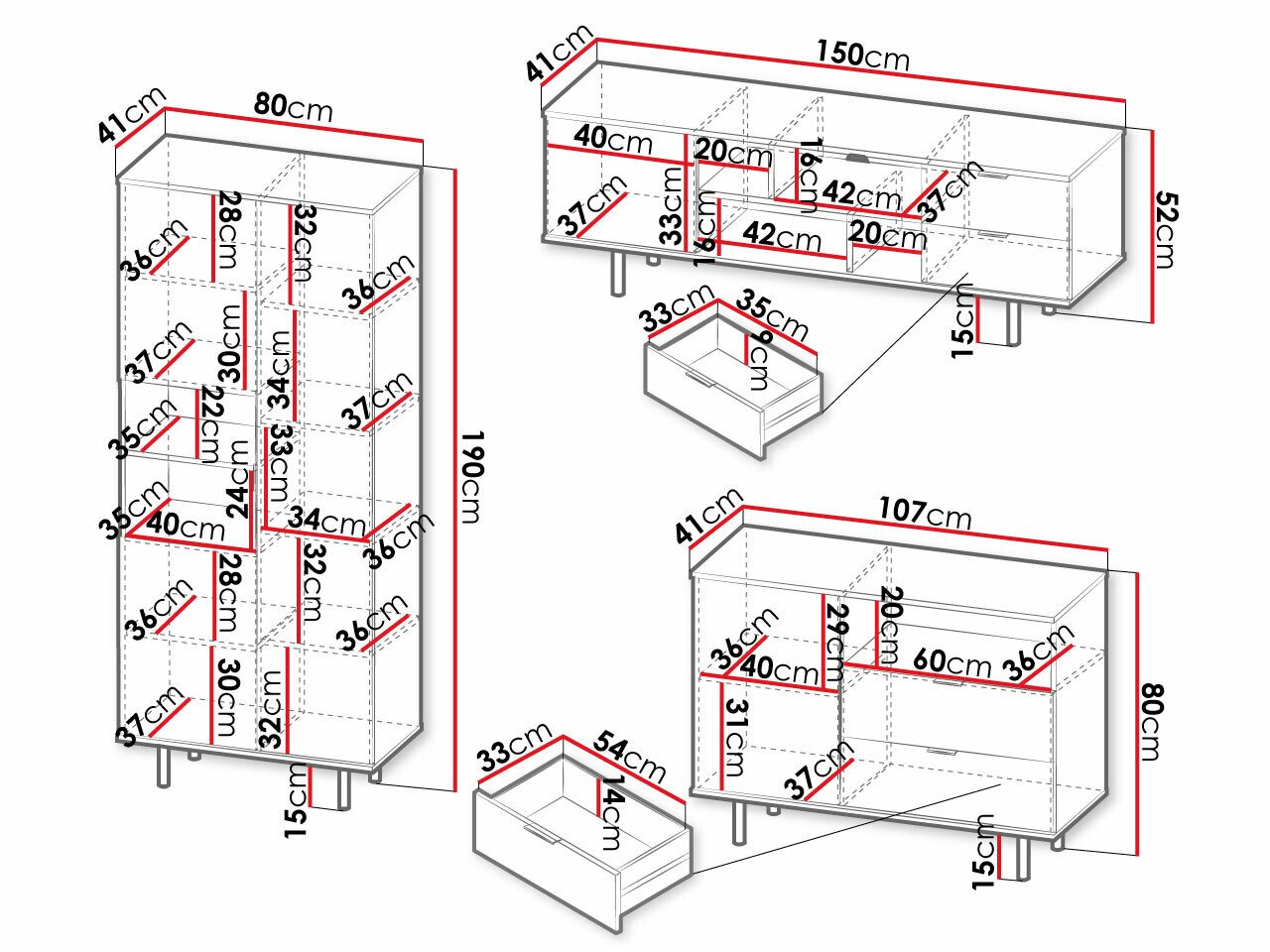 Ensemble de salon Virdomi 107 (Cachemire)