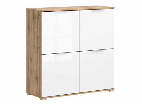 Buffet Tivetra 103 (Chêne wotan + Blanc brillant)