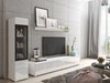 Ensemble de salon Mirfivo 100 (Blanc + Blanc brillant)