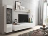 Ensemble de salon Mirfivo 100 (Blanc + Blanc brillant)