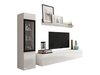 Ensemble de salon Mirfivo 100 (Blanc + Blanc brillant)