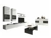 Ensemble de salon Serodeu 104 (Blanc + Blanc brillant)