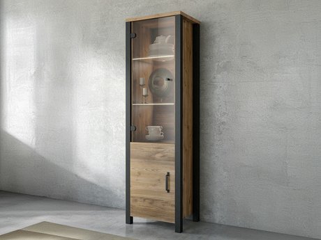 Étagère Tornua 101 (Épicéa foncé + Noir mat)