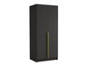 Armoire Closico 195 (Noir + Doré)