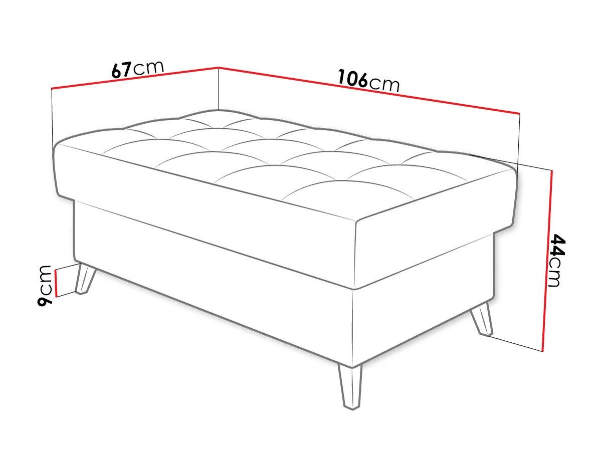 Banc rembourré Comfivo Agnus (Baloo 2073)