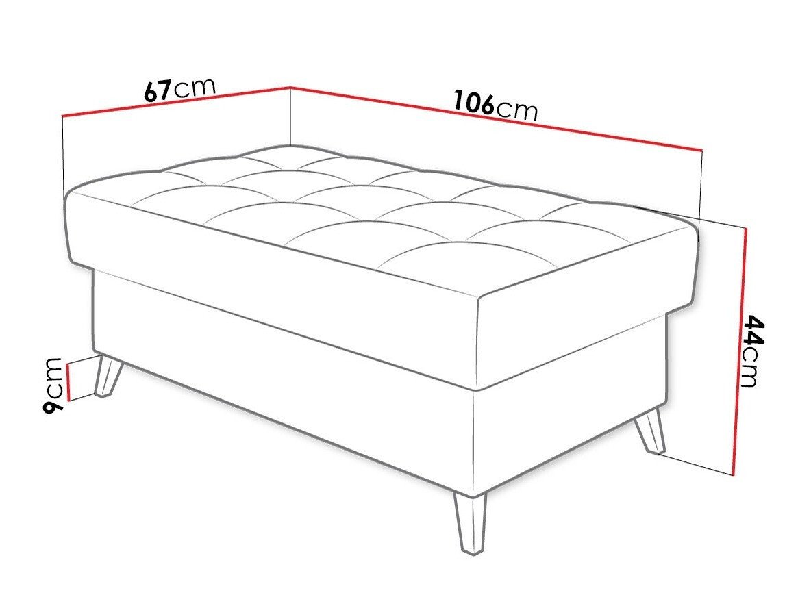 Banc rembourré Comfivo Agnus (Baloo 2074)