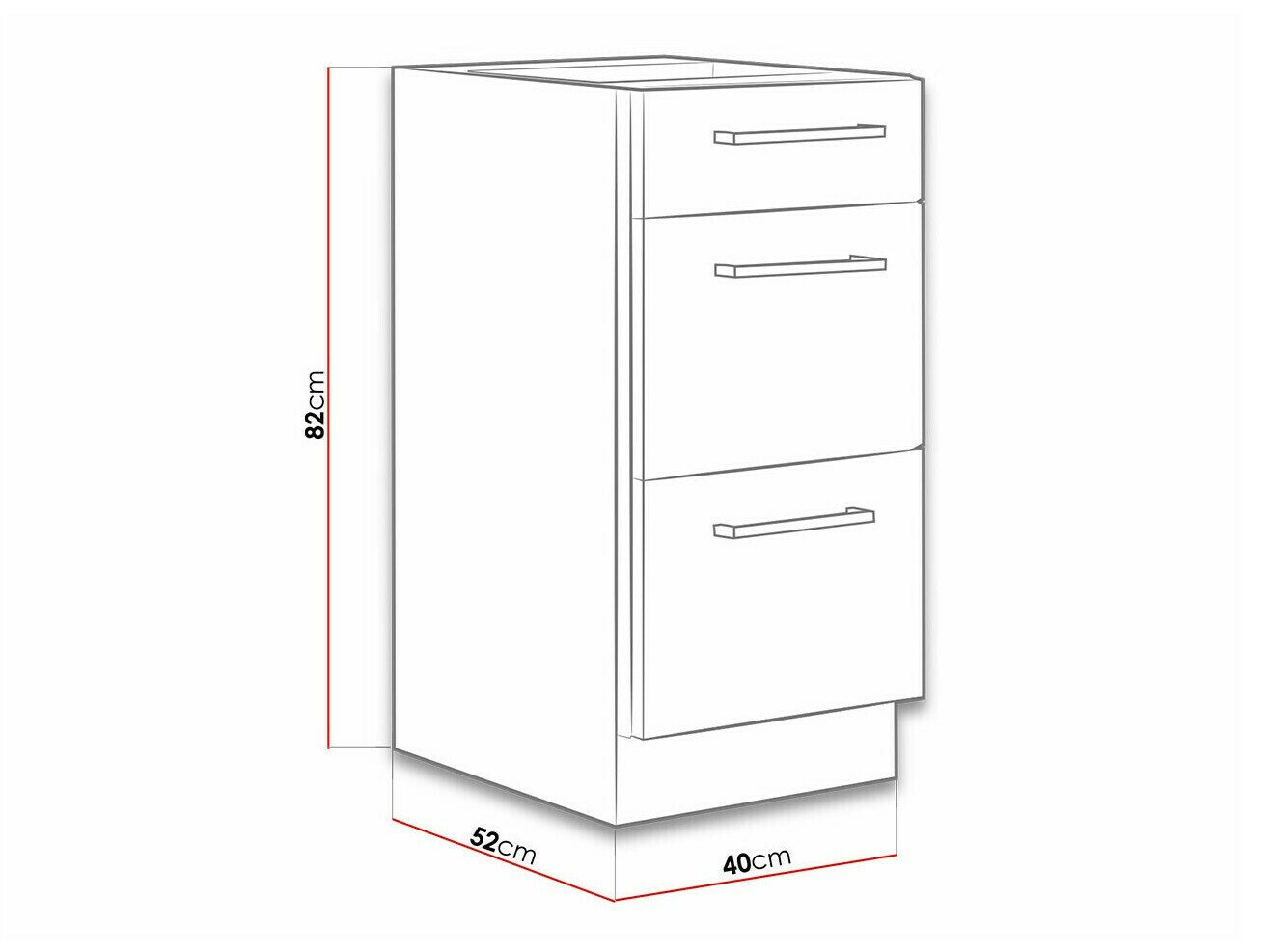 Armoire modulaire avec tiroirs Wood Dark 133
