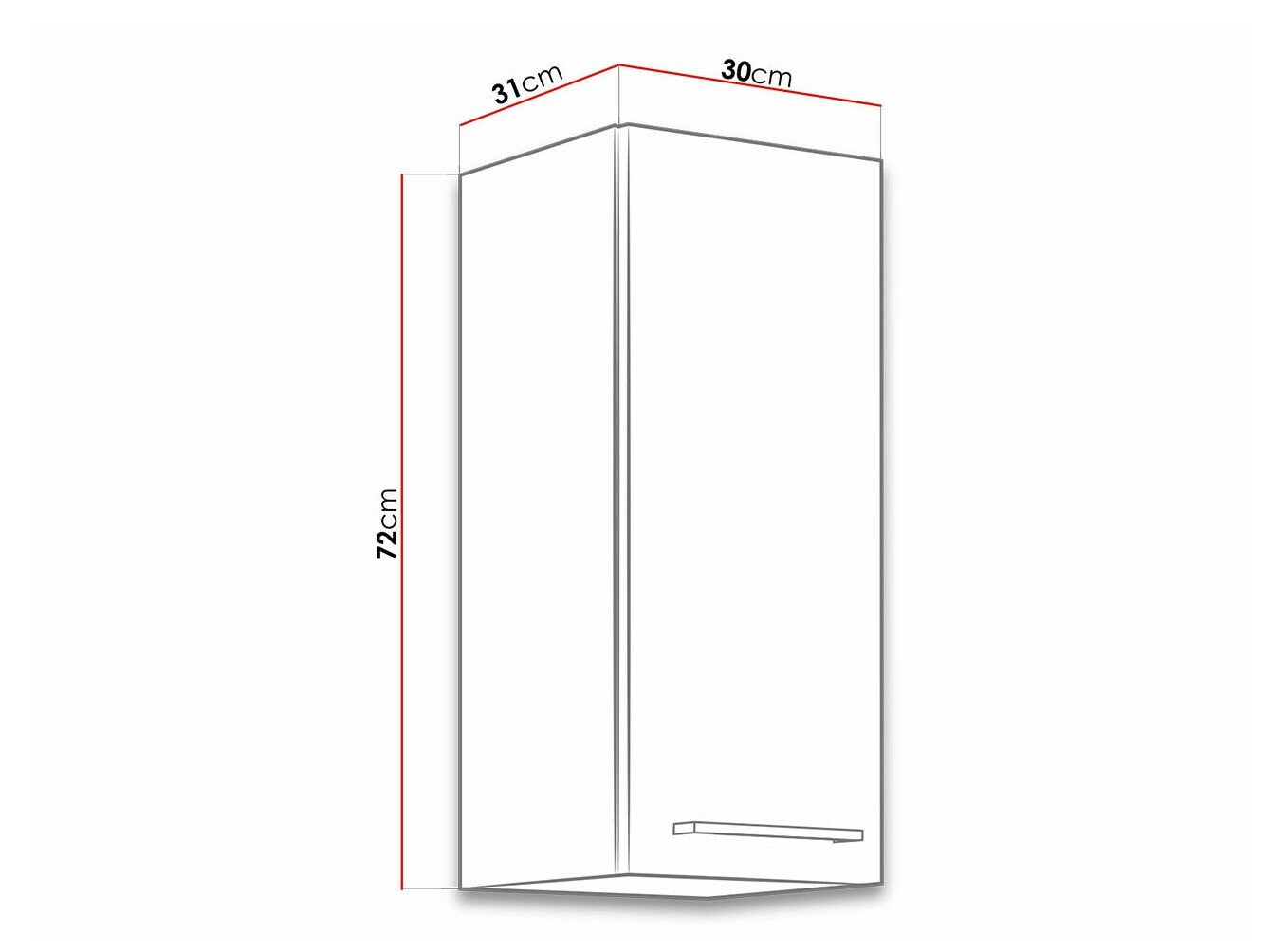 Armoire murale modulaire Wood Dark 134