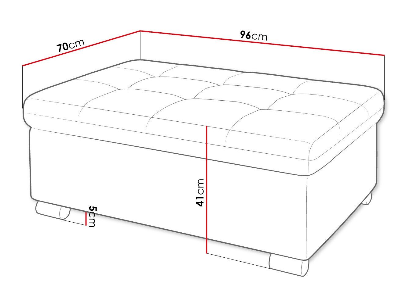 Banc rembourré Comfivo Gemma I (Baloo 2074)