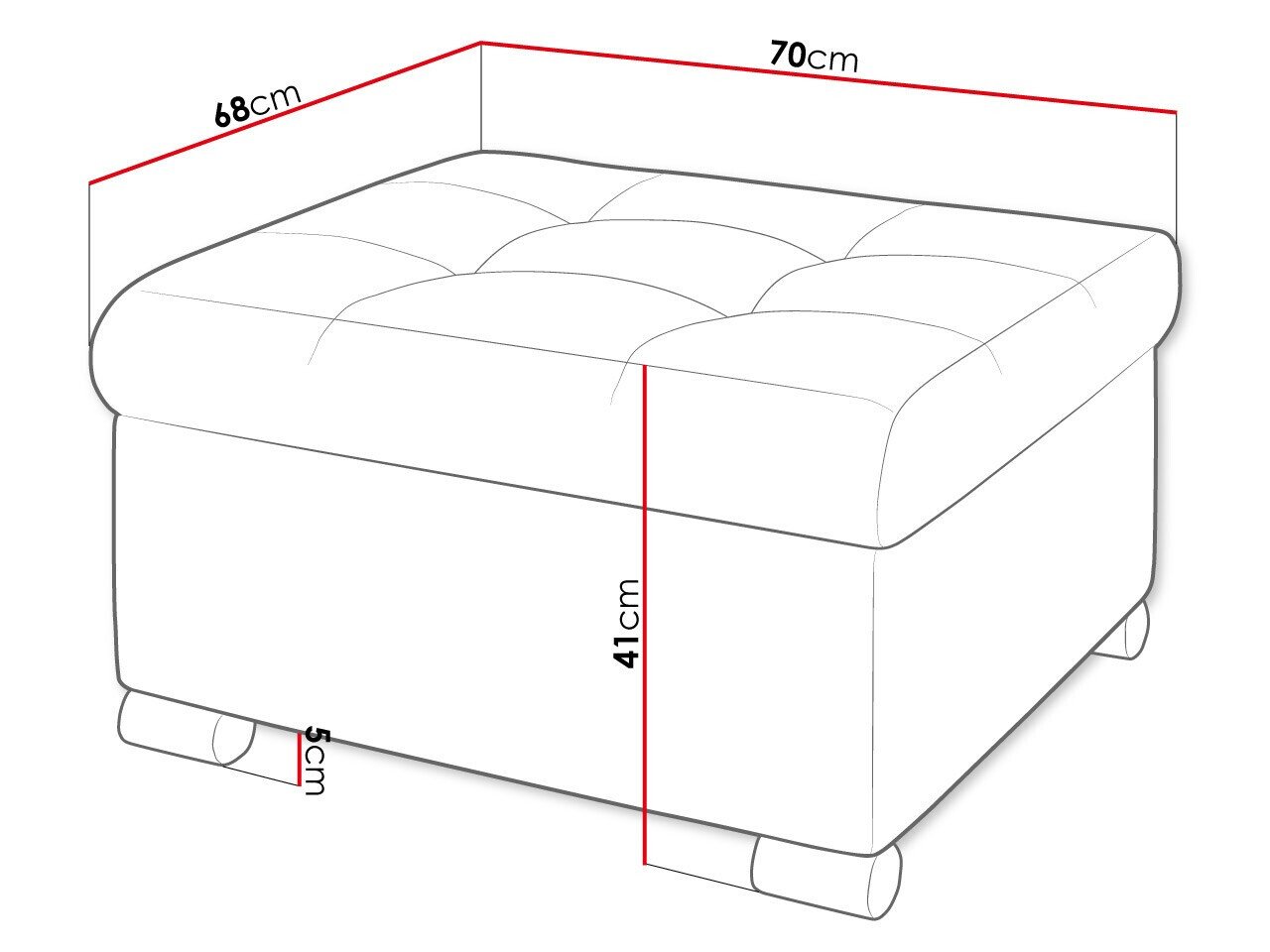 Pouf Comfivo Gemma (Baloo 2074)