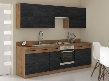 Cuisine complète modulaire Wood Dark 128