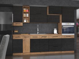 Cuisine complète modulaire Wood Dark 129