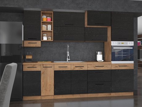 Cuisine complète modulaire Wood Dark 129