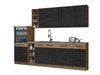 Cuisine complète modulaire Wood Dark 130
