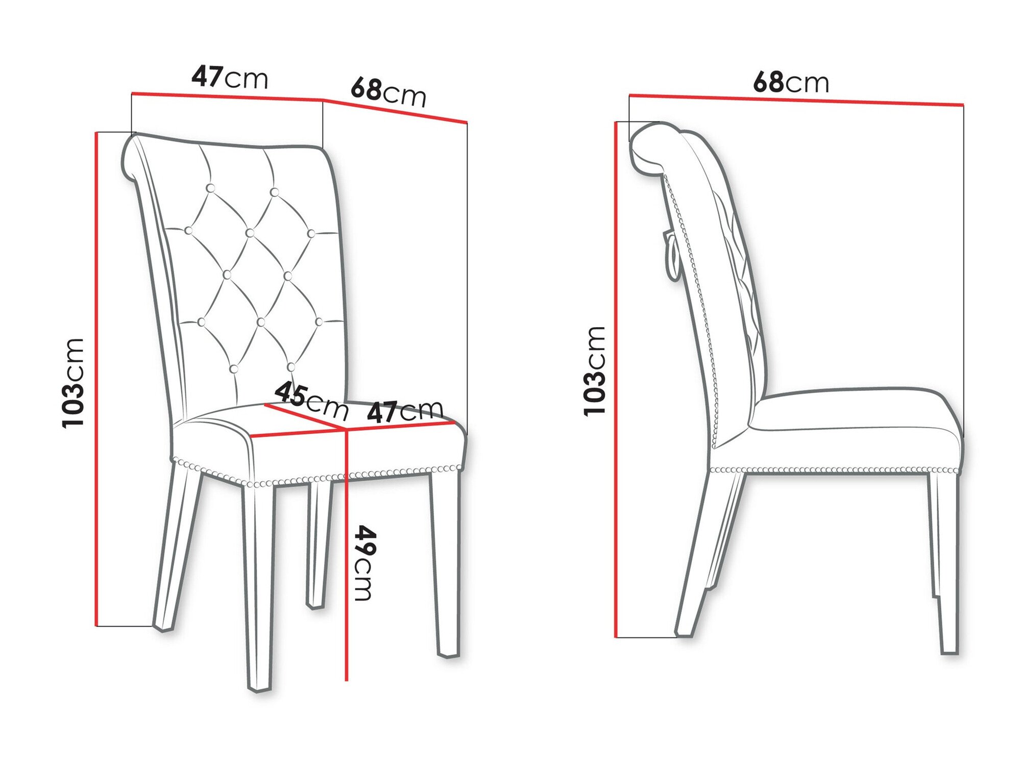 Chaise Jackson 111 (Magic Velvet 2209)