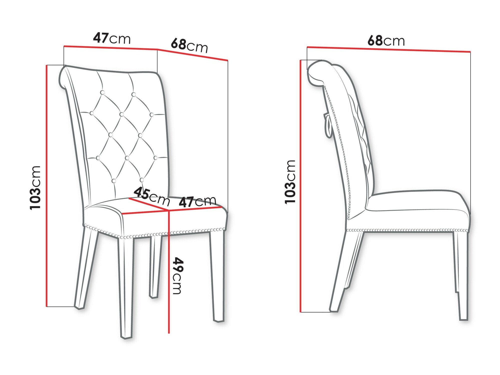 Chaise Jackson 111 (Magic Velvet 2219)