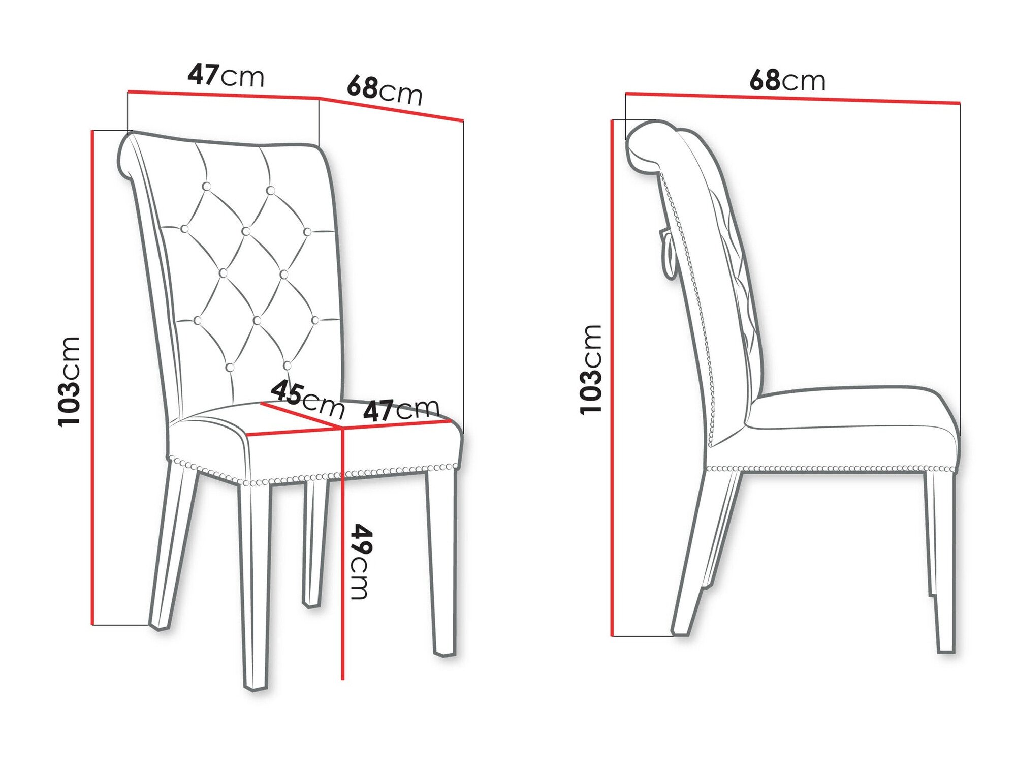 Chaise Jackson 111 (Magic Velvet 2250)