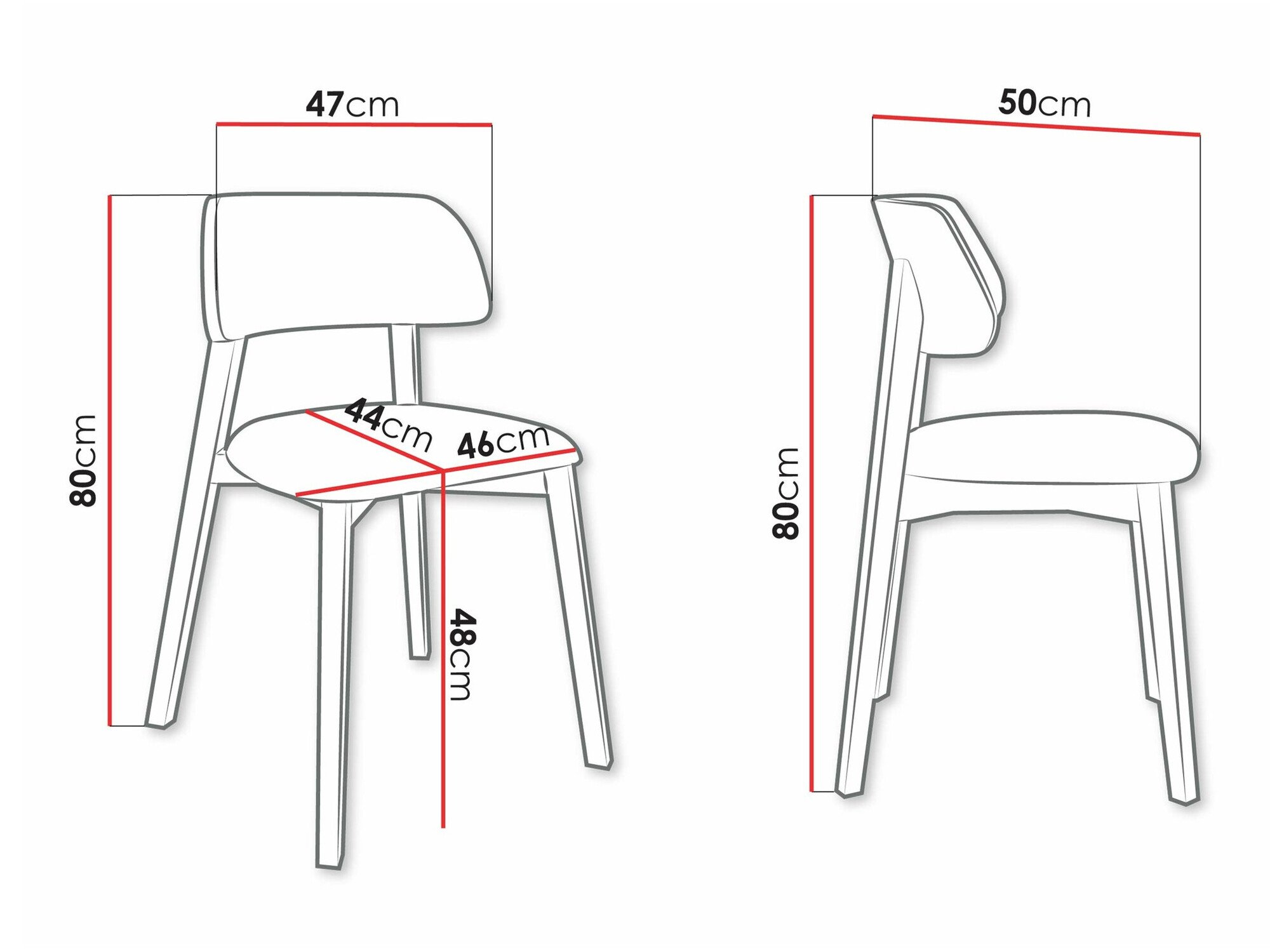 Chaise Jackson 112 (Clair bois)