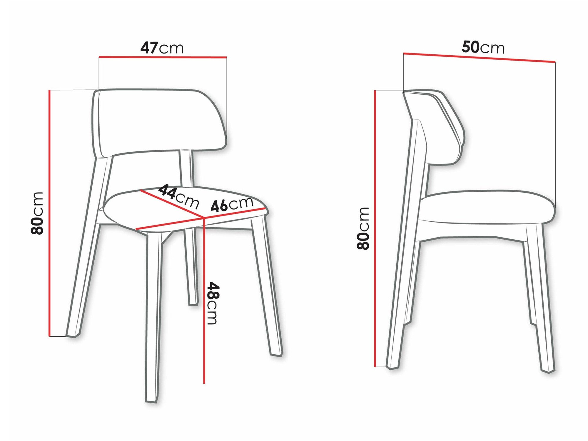 Chaise Jackson 112 (Clair bois)