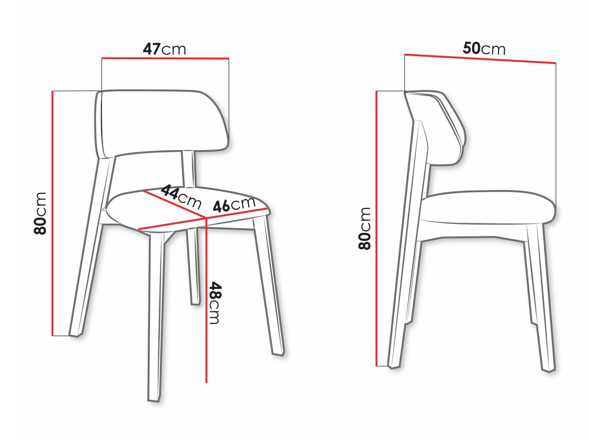 Chaise Jackson 112 (Noyer)