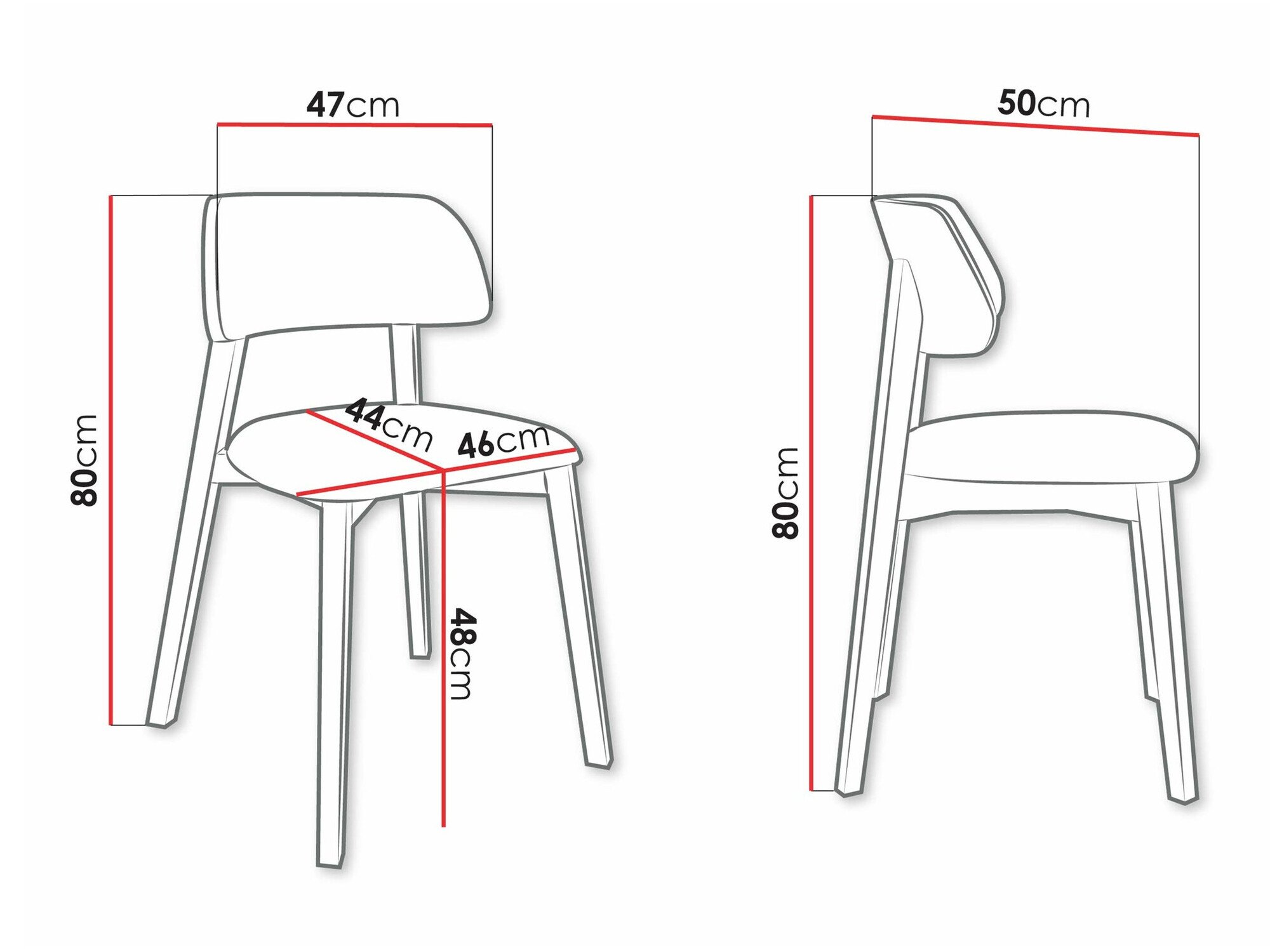 Chaise Jackson 112 (Noyer)