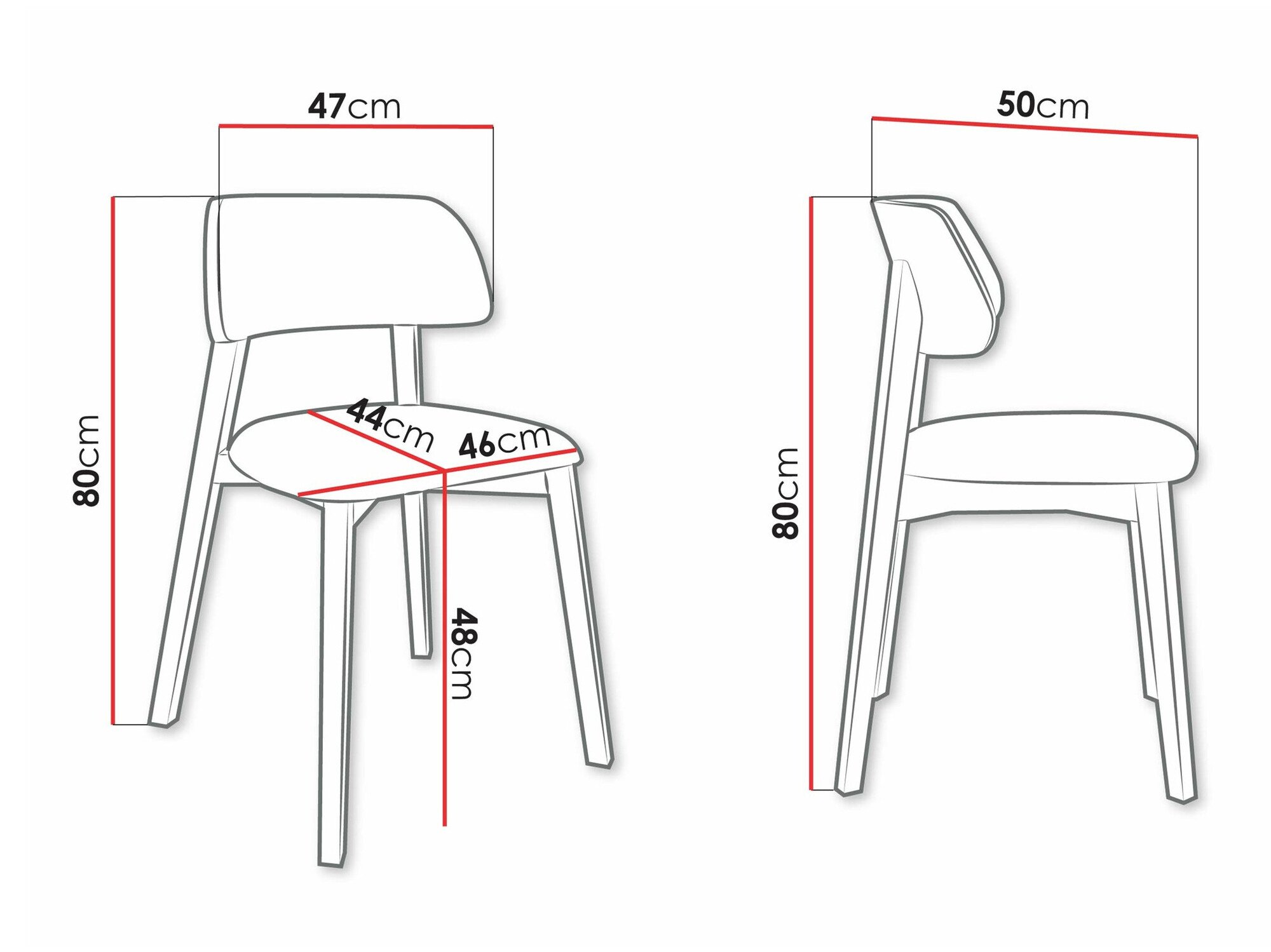 Chaise Jackson 112 (Noyer)